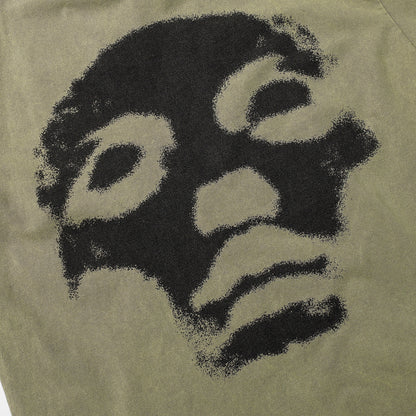 Washed Mask Art Print Short Sleeve T-Shirt WN25441