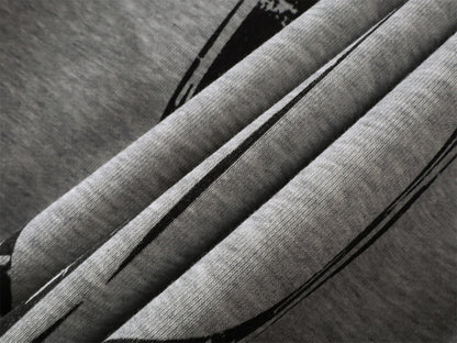 Fake Fur Collar Print Zipper Hoodie WN10999