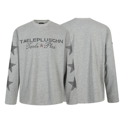Star Rhinestone Letter Long Sleeve T-Shirt WN25591