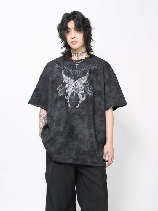 Graphic Print Oversize Short Sleeve T-Shirt WN24469