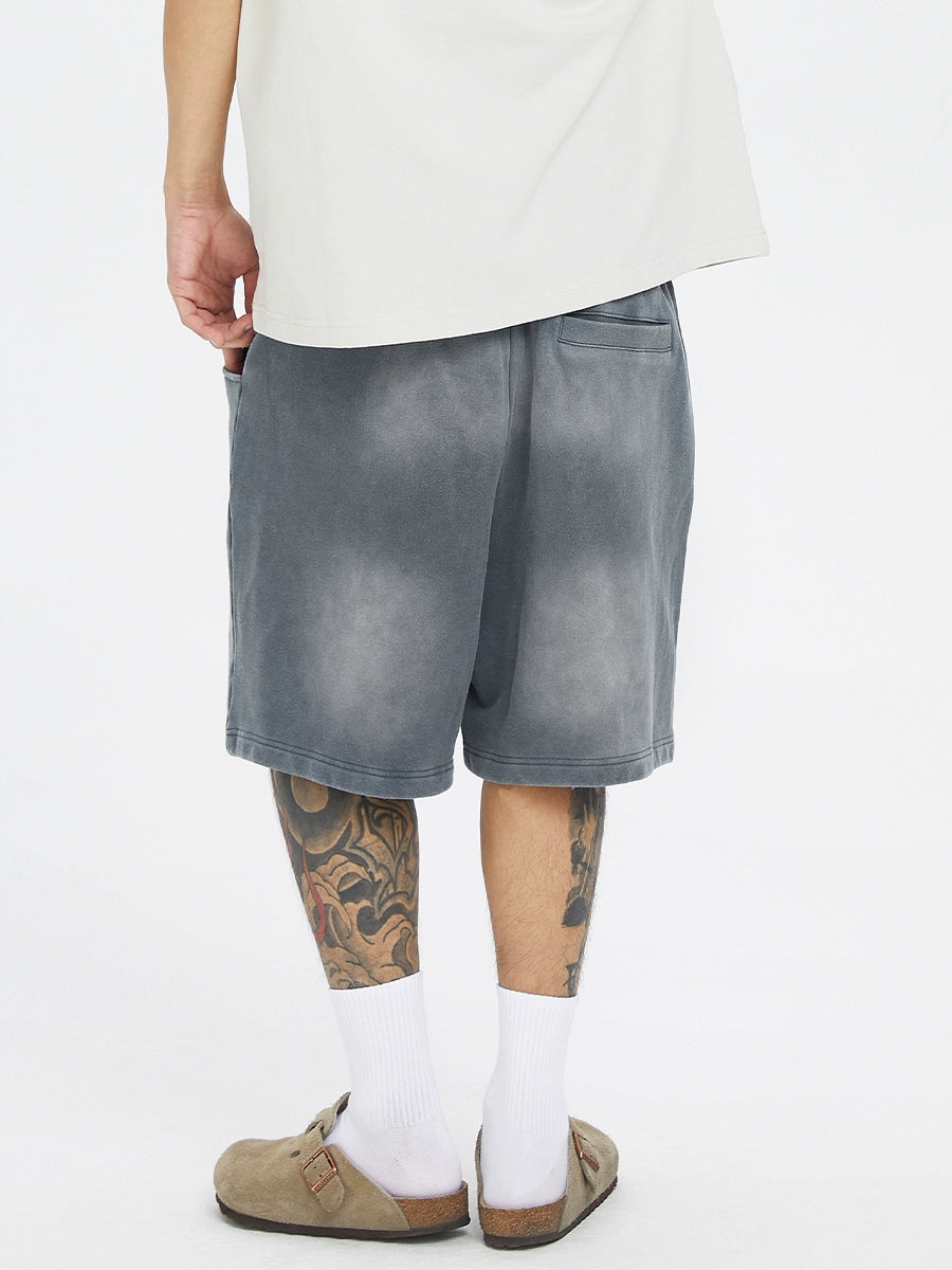 Gradient Washed Terry Cloth Short Pants WN12179