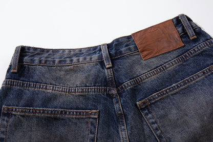 Panel Wash Wide Leg Denim Jeans WN23107