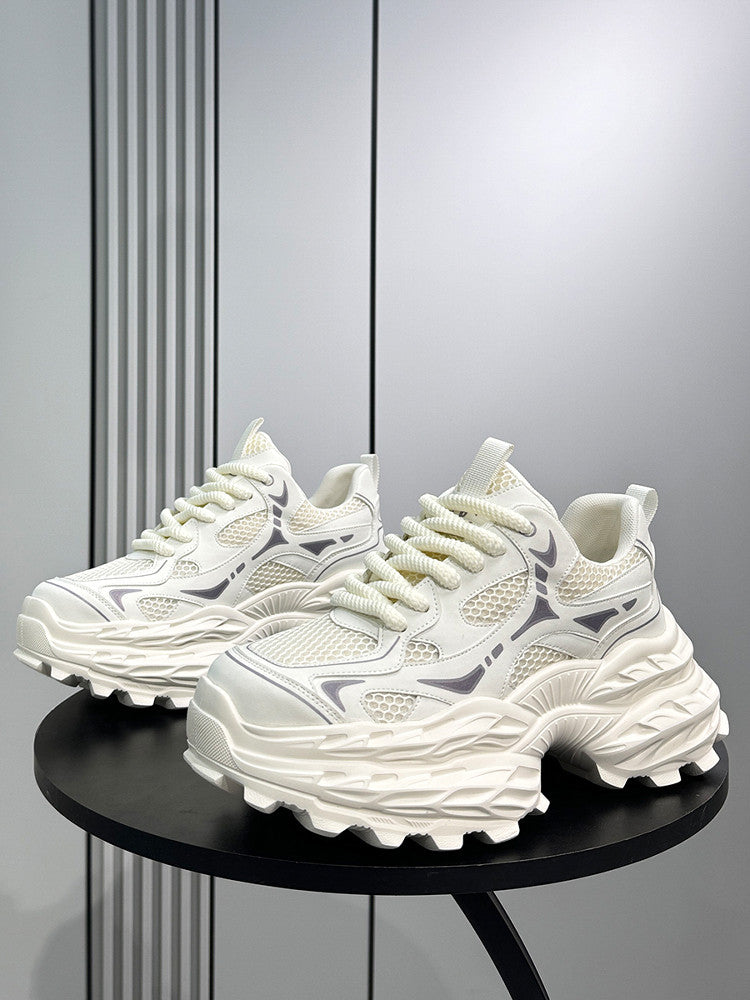 Mesh Panel Chunky Sole Sneakers WN24587