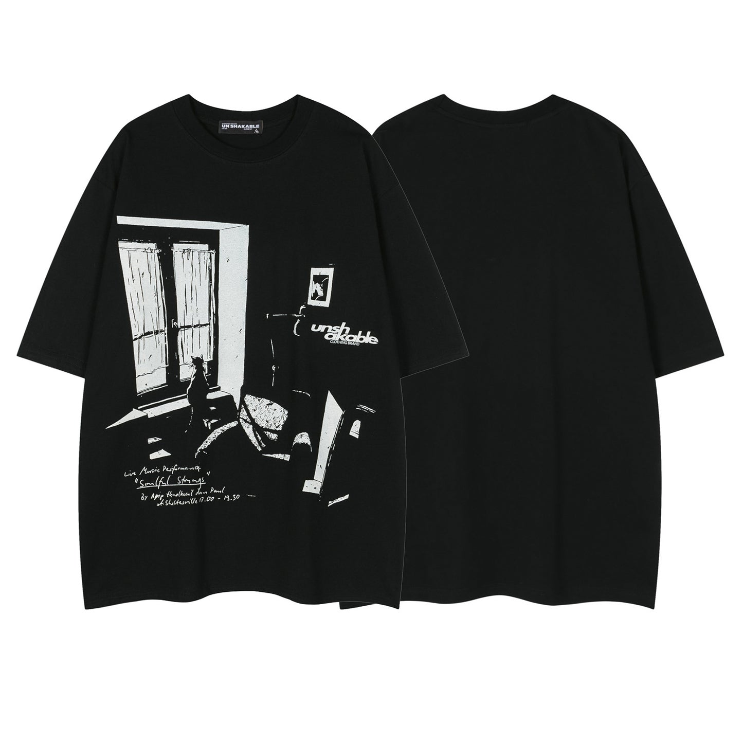 Graphic Print Oversize Short Sleeve T-Shirt WN16547