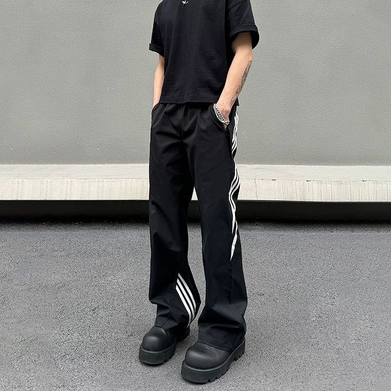 Three Stripe Design Straight Sporty Pants WN19494