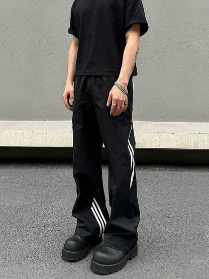 Three Stripe Design Straight Sporty Pants WN19494