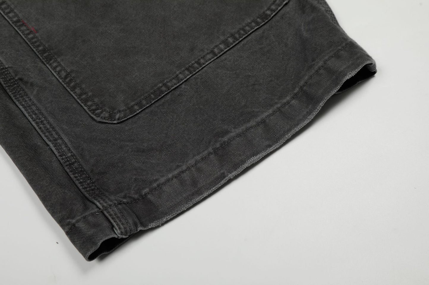Washed Fade Curved Seam Wide Leg Denim Jeans WN25849