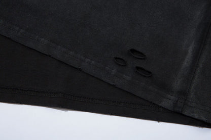 Gradient Wash Damage Short Sleeve T-Shirt WN16143