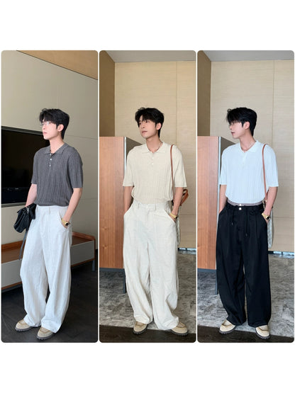 Lyocel Knit Short Sleeve Polo Shirt WN20433