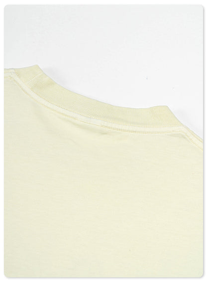 Washed Angel Print Round Neck Short Sleeve T-Shirt WN7833