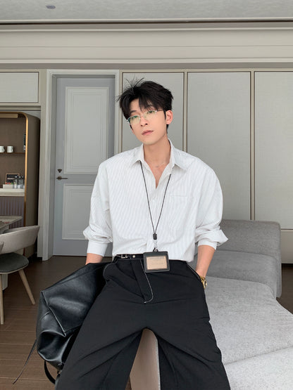 Striped Cleanfit Long Sleeve Shirt WN20485