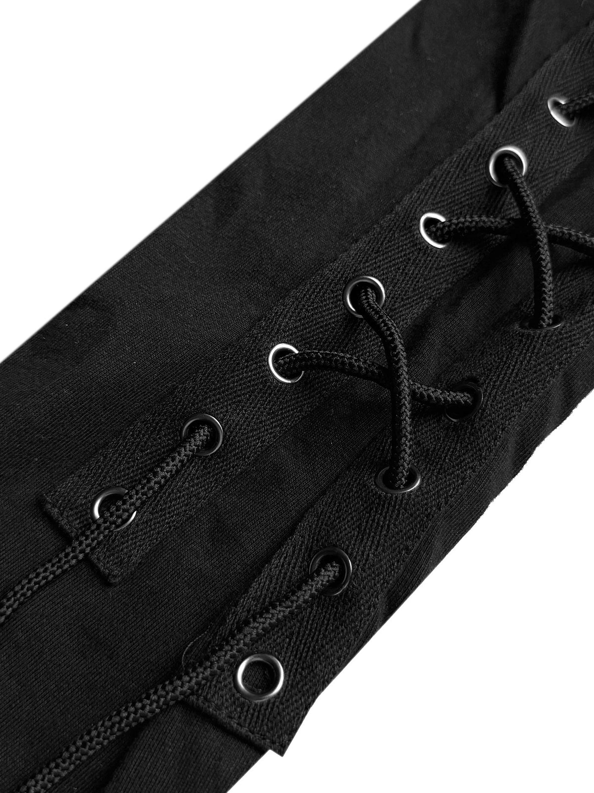 D-Ring Lace-Up Deconstruction Long Sleeve T-Shirt WN27066