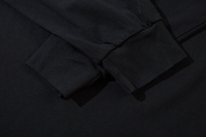 Gradient Damage Design Oversize Long Sleeve T-Shirt WN11129