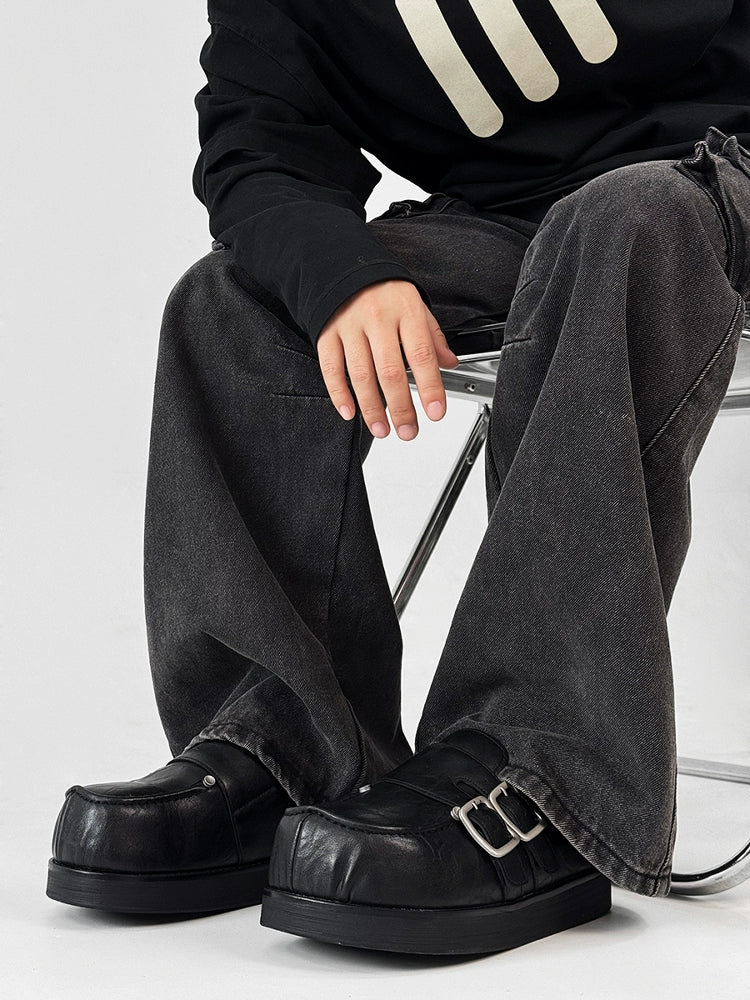 Derby Platform Mule Shoes WN19162