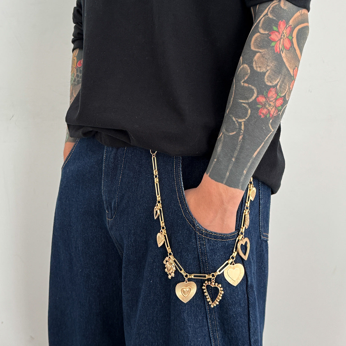 Heart Pendant Pants Chain WN21064