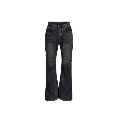 Pleats Flare Denim Jeans WN6850