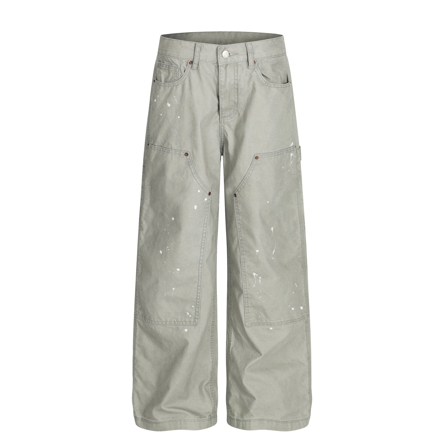 Paint Splatter Panel Wide Leg Pants WN26143