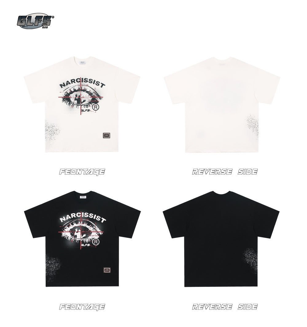 Artwork Eye Graphic Short Sleeve T-Shirt WN26429