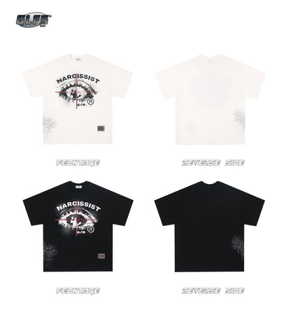 Artwork Eye Graphic Short Sleeve T-Shirt WN26429
