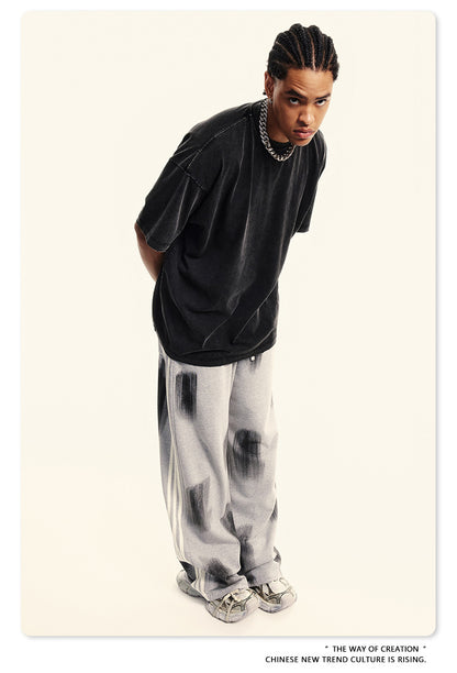 Washed Oversize Short-sleeve T-shirt WN6455