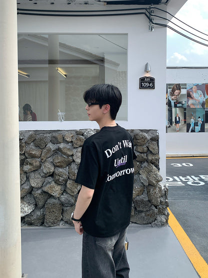 Back Print Oversize Short Sleeve T-Shirt WN24911