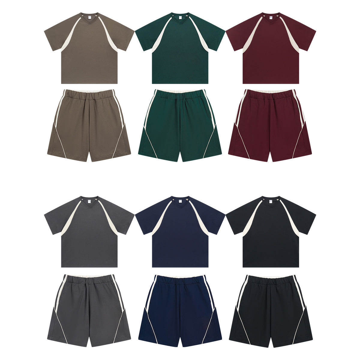 Quick-Dry Breathable Short Sleeve T-Shirt & Half Pants Setup WN16268