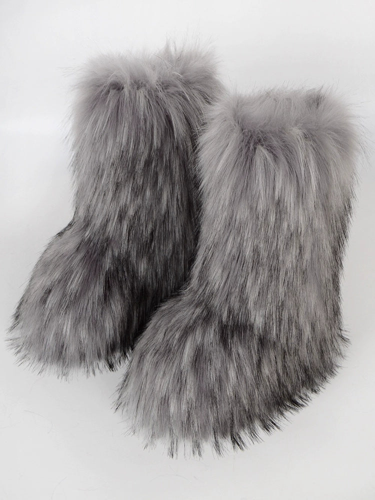 Furry Fleece Boots WN21149-K