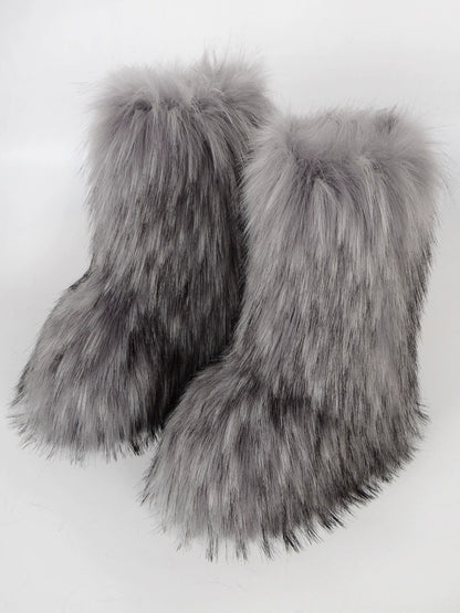 Furry Fleece Boots WN21149-K