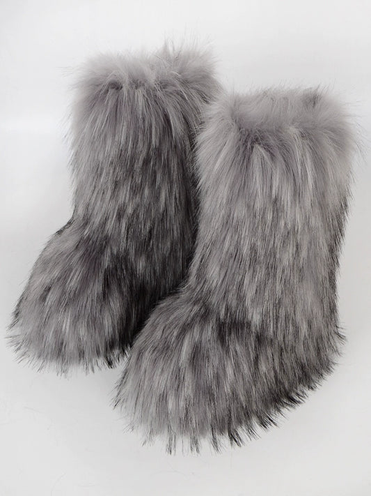 Furry Fleece Boots WN21149-K