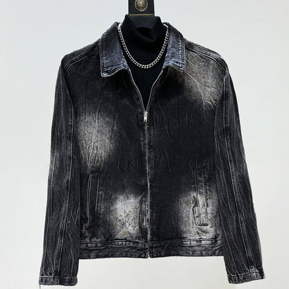 Washed Denim Jacket & Wide Leg Denim Jeans Setup WN23877