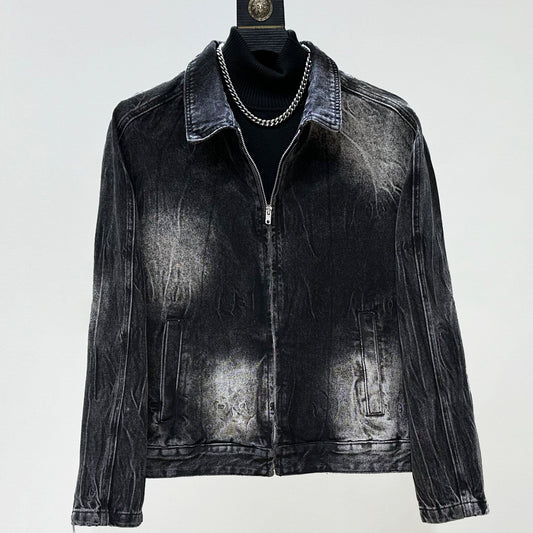 Washed Denim Jacket & Wide Leg Denim Jeans Setup WN23877