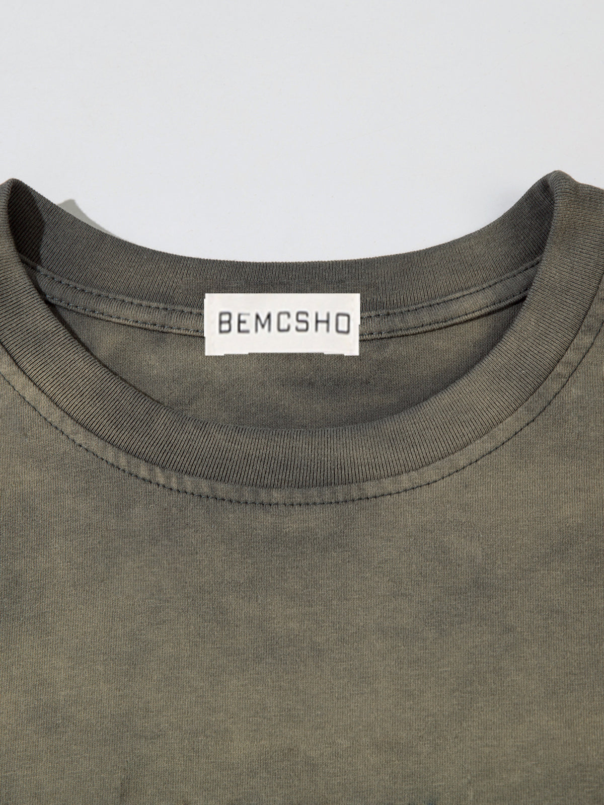 Gradient Washed Damage Oversize Short Sleeve T-Shirt WN26927