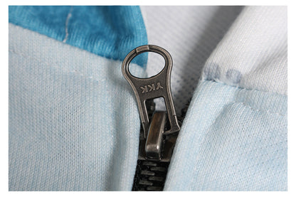 Heavyweight Patchwork Zip-Up Hoodie WN26554