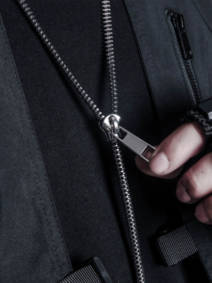 Strap Cylinder Zipper Necklace WN22356