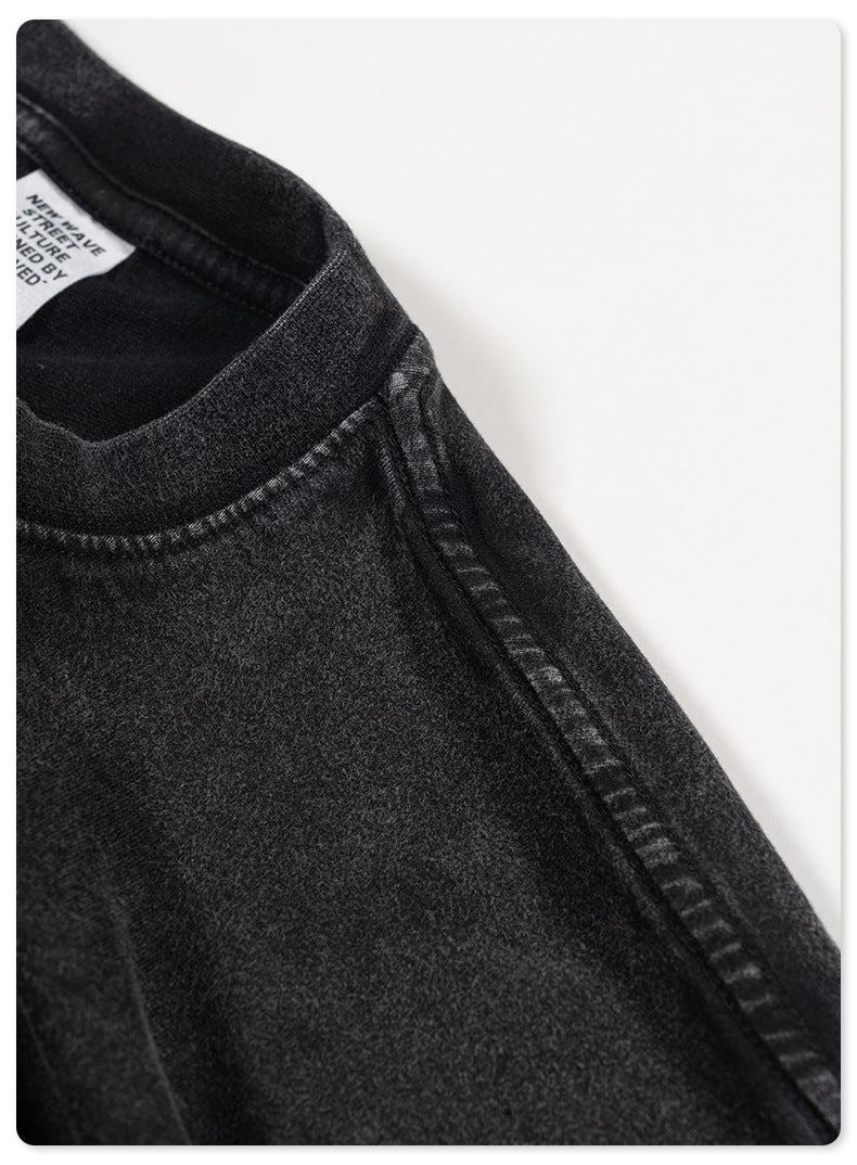 Water Washed Heavyweight Oversize Short Sleeve T-Shirt WN6077