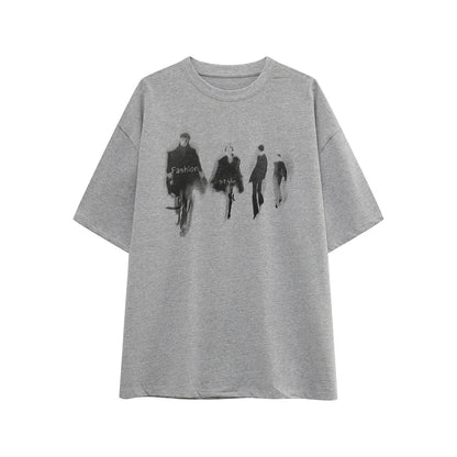 Graphic Print Short Sleeve T-Shirt WN24908