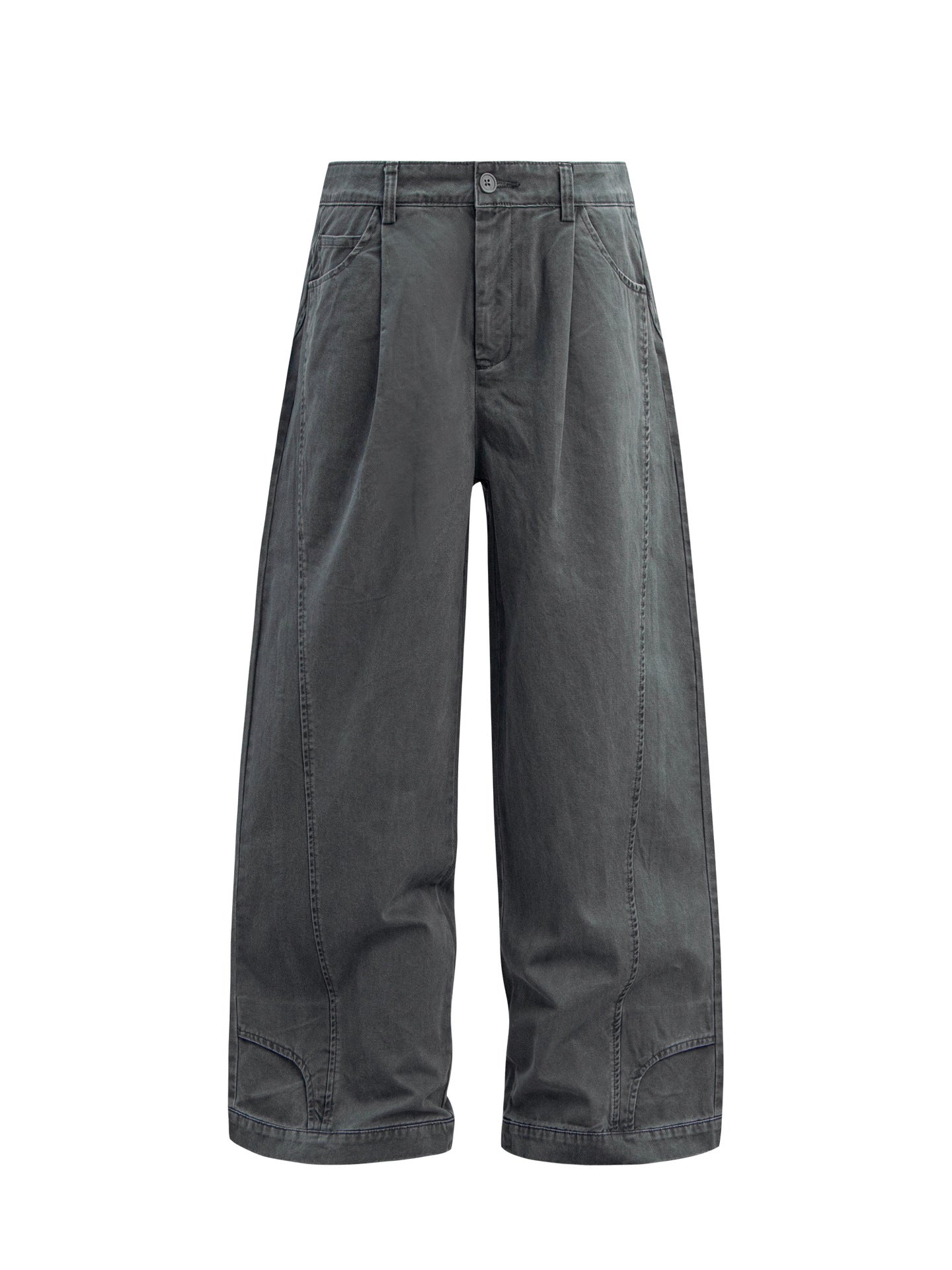Washed Panel Wide Leg Pants WN26253
