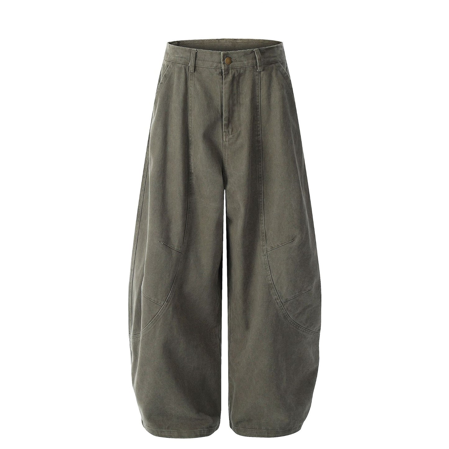 Wide Leg Curved Cargo Pants WN26053