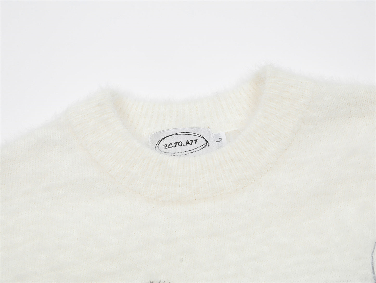 Butterfly Patchwork Embroidery Knit Sweater WN11539