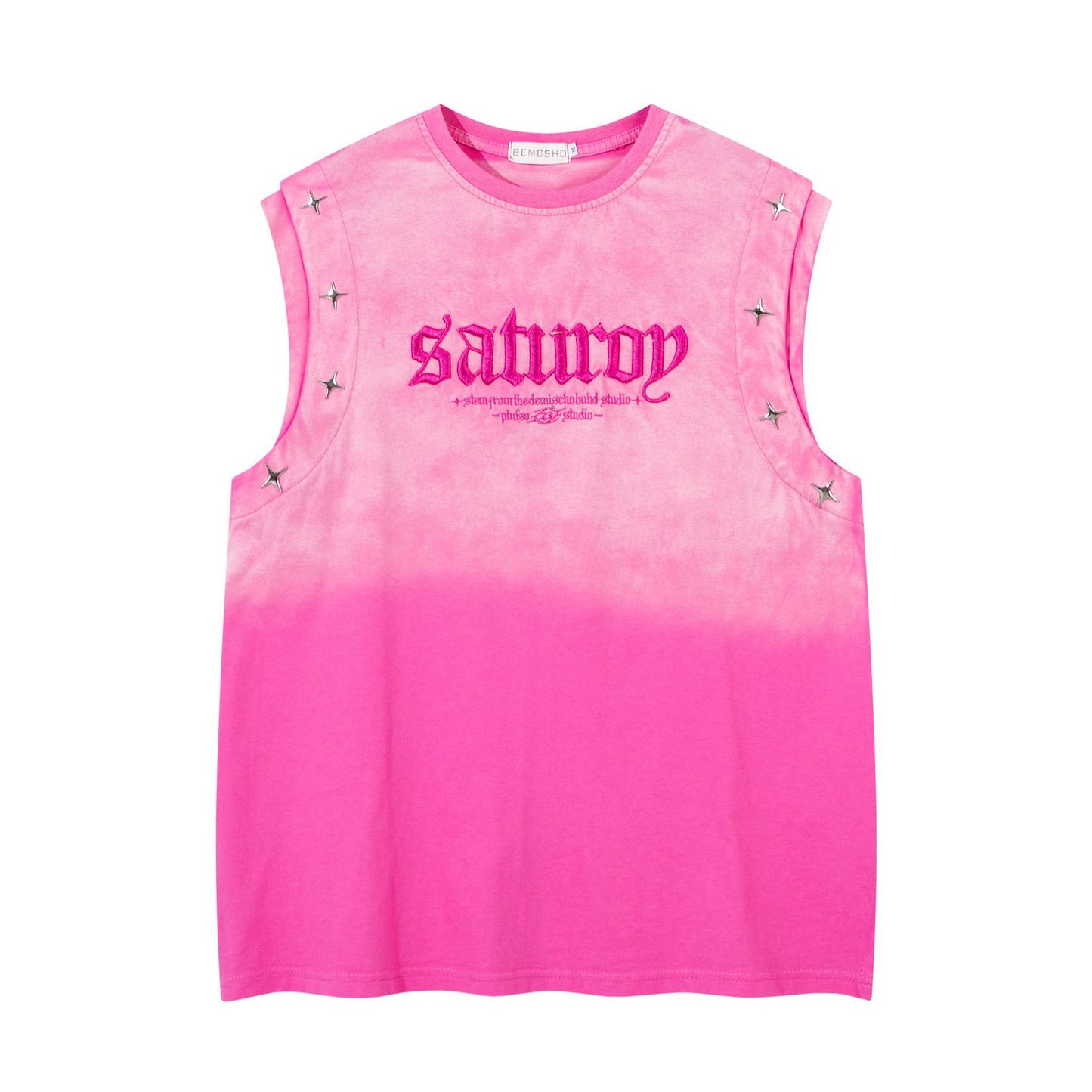 Gradient Star Studs Tank Top WN25541