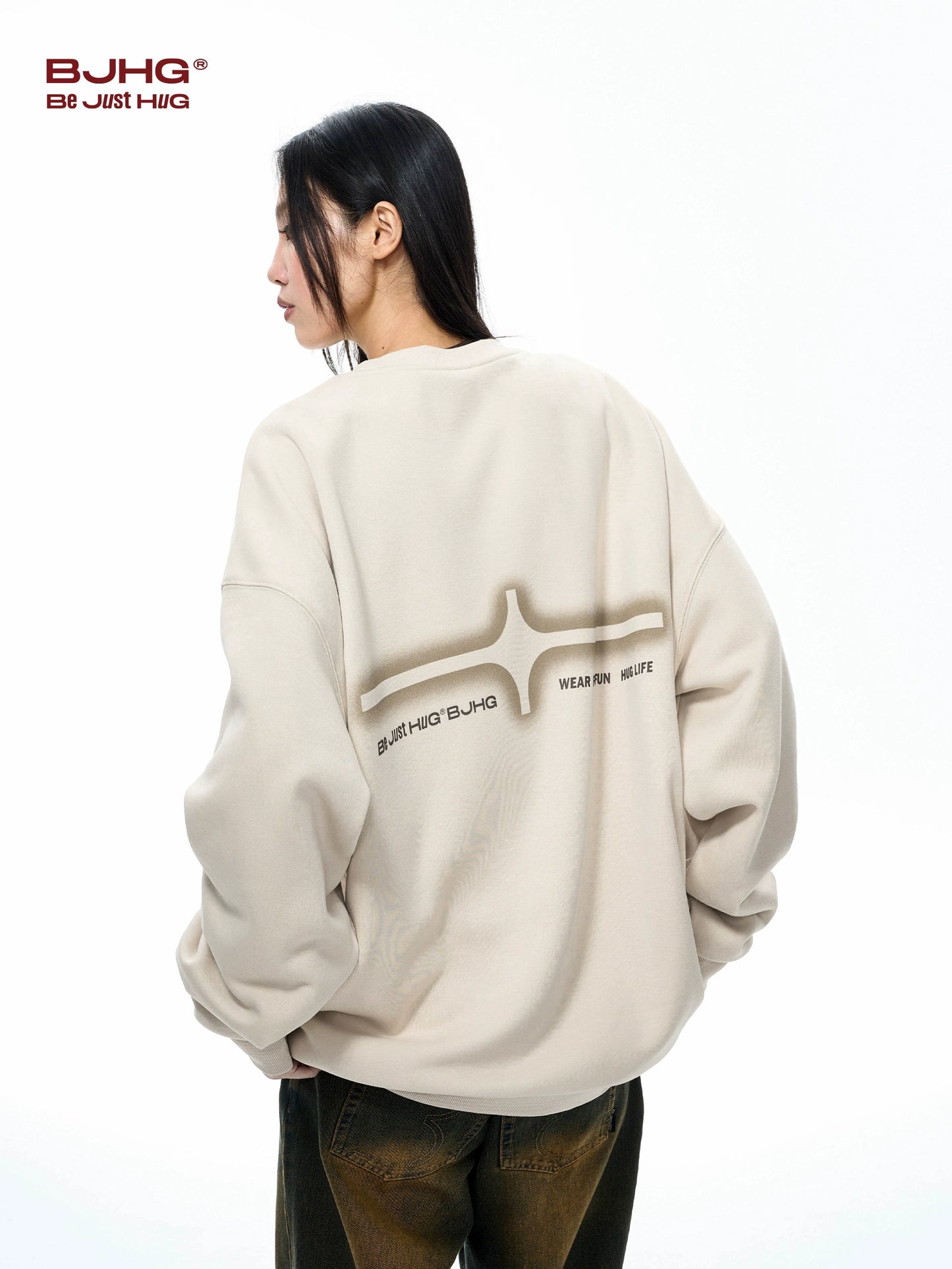 Fleece Lined Oversize Sweatshirt WN9724