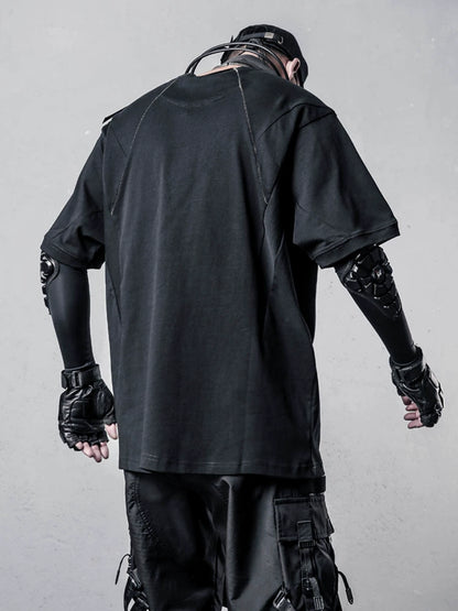 Irregular Deconstruct Design Short Sleeve T-Shirt WN22461