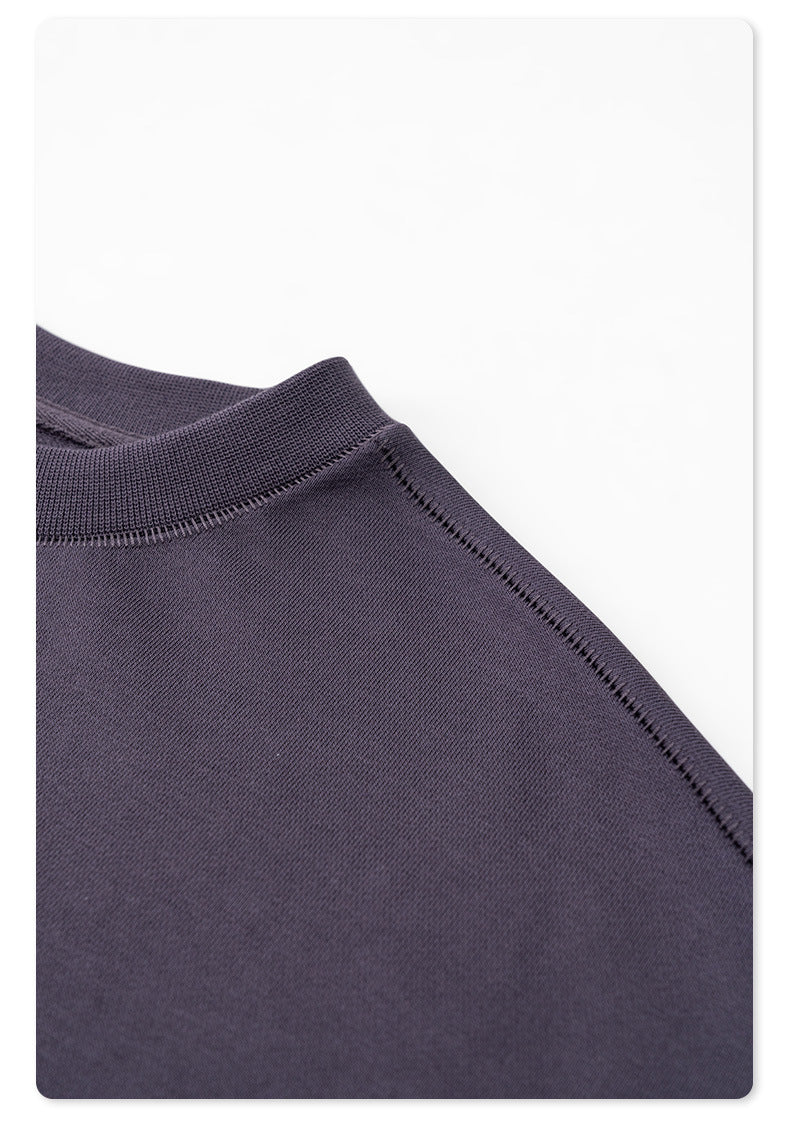 Oversize Heavyweight Basic Round Neck Sweatshirt WN9929