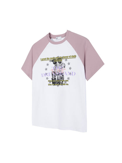 Raglan Cotton Short Sleeve T-Shirt WN27141