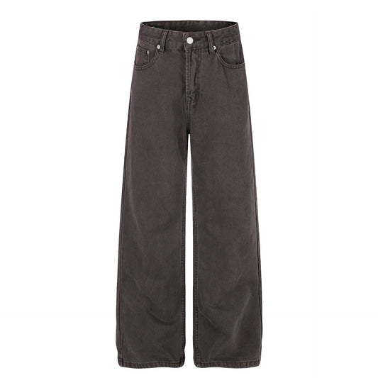 Washed Fade Wide Leg Denim Jeans WN26003
