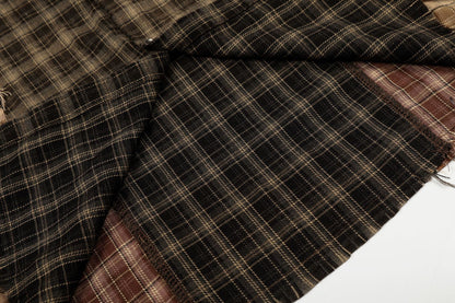 Plaid Washed Damage Long Sleeve Shirt WN25603
