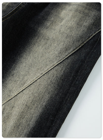 Washed Damage Flare Denim Jeans WN6415