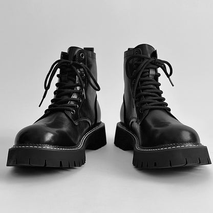 Chunky Lug Sole Platform Lace-Up Boots WN24555