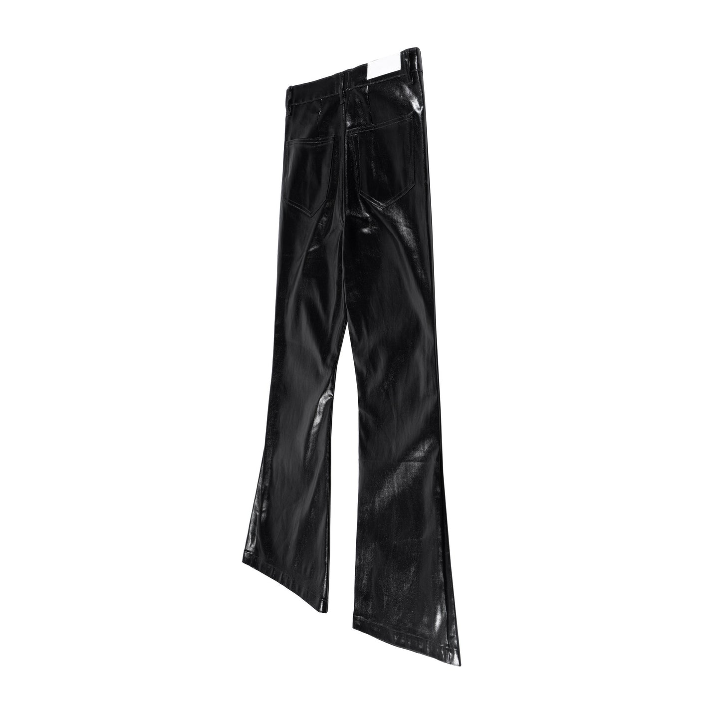 Coated Glossy Flare Denim Jeans WN11356