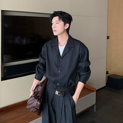 Sporty Long Sleeve Shirt & Pants Setup WN20408